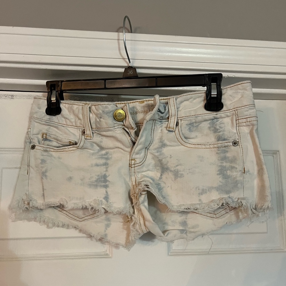 Bleached Jean Shorts